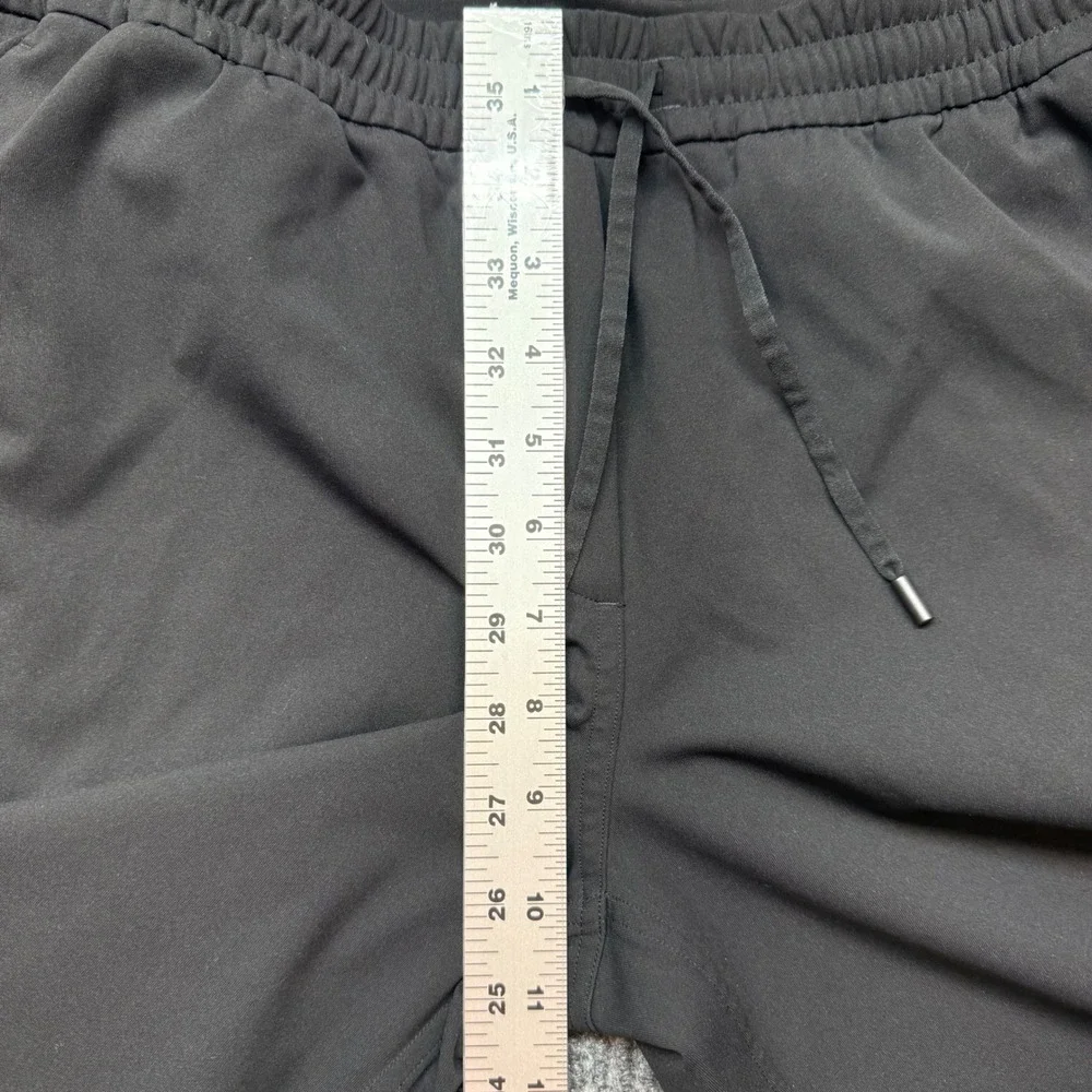 Lululemon Luxtreme Black‎ Straight Leg Pant S Mid Rise Drawstring Athleisure